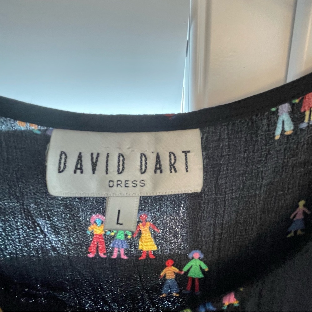 David Dart Black Sleeveless Scoop Neck Sundress teacher - Picture 4 of 6